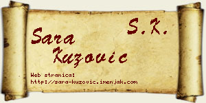 Sara Kuzović vizit kartica